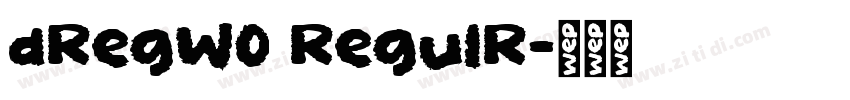 dRegW0 RegulR字体转换